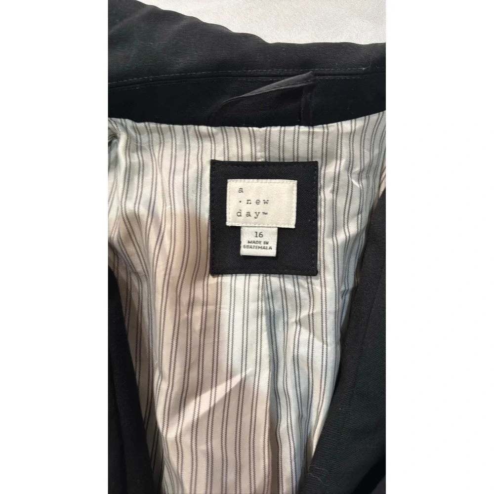 A New Day Women's Black Blazer‎ Jacket Size 16 Lined